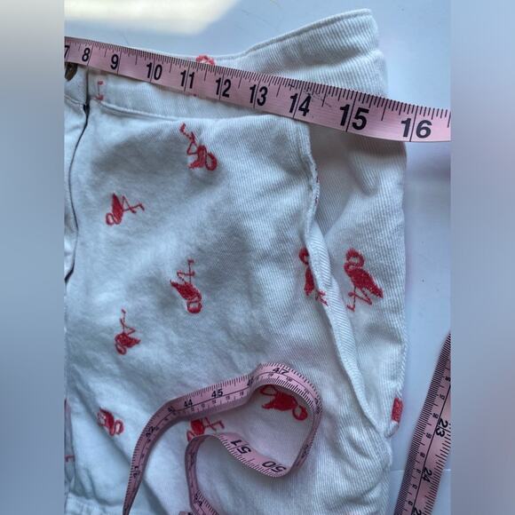 Francescas Shorts Womens Large Pink & White 100% Cotton Preppy Coastal Beach - Picture 9 of 11